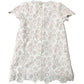 River Island Girls Crochet Dress 2-3 Years Cream Floral Scalloped Hem Buttons