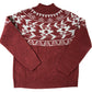 Weird Fish Sweater UK6 Women's Red Fair Isle Pattern Knit Top Style Warm