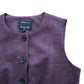 River Island Women's Waistcoat Size 12 Plum Button Up Sleeveless Top