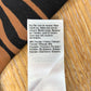 River Island Tiger Print T-Shirt Ladies Casual Brown Black Patterned Top
