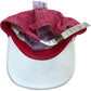 Baseball Cap Washed Red Adjustable Cotton Blend Casual Hat