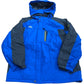 Outdoor Jacket 2XL Men's Blue Insulated Waterproof Snow Coat with Hood