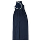 Jarlo Navy Blue Dress Women's Elegant Midi Length Embellished Neckline Size 8
