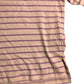Women's Boxy Fit Over Sized Purple Striped T-Shirt