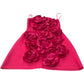 River Island Floral Embellished Red Dress UK12 Women's Sleeveless Party Dress