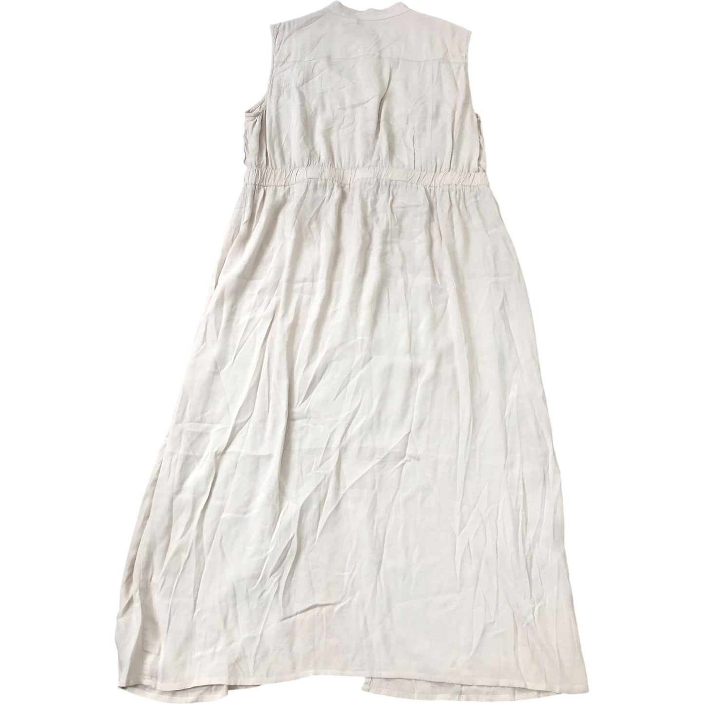 Sleeveless Midi Dress 16 Women's Casual Summer Beige Utility Style