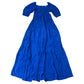 Blue Long Sleeve Dress Size 6 Women's Puff Sleeve Maxi Lightweight