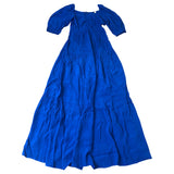 Blue Long Sleeve Dress Size 6 Women's Puff Sleeve Maxi Lightweight