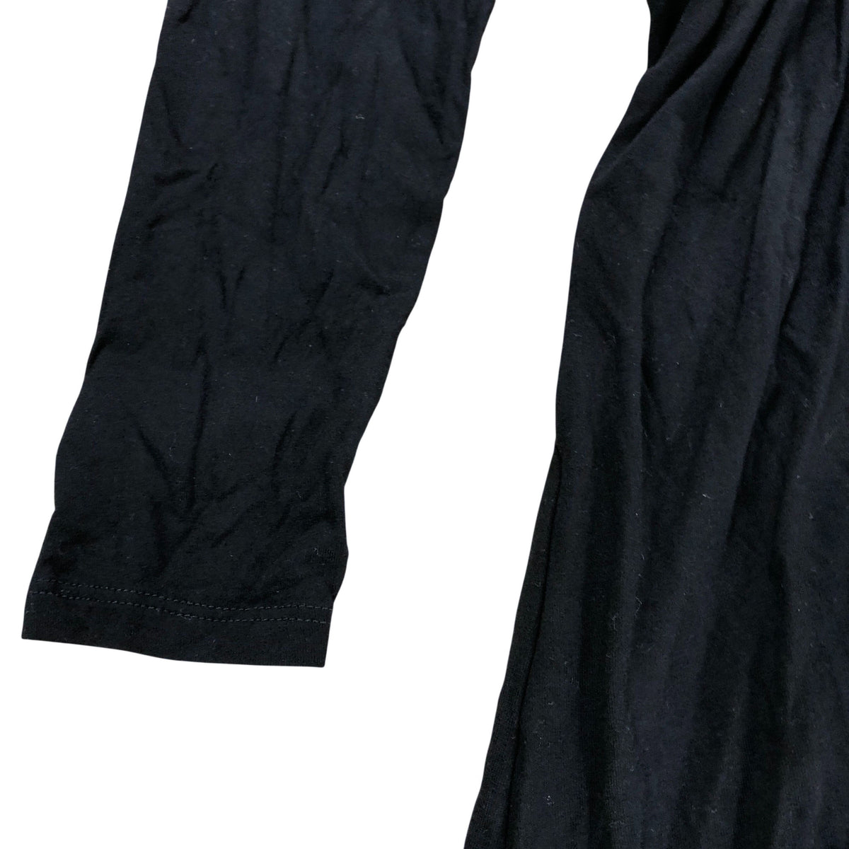 UK12R Women's Black Long Sleeve Dress Jersey