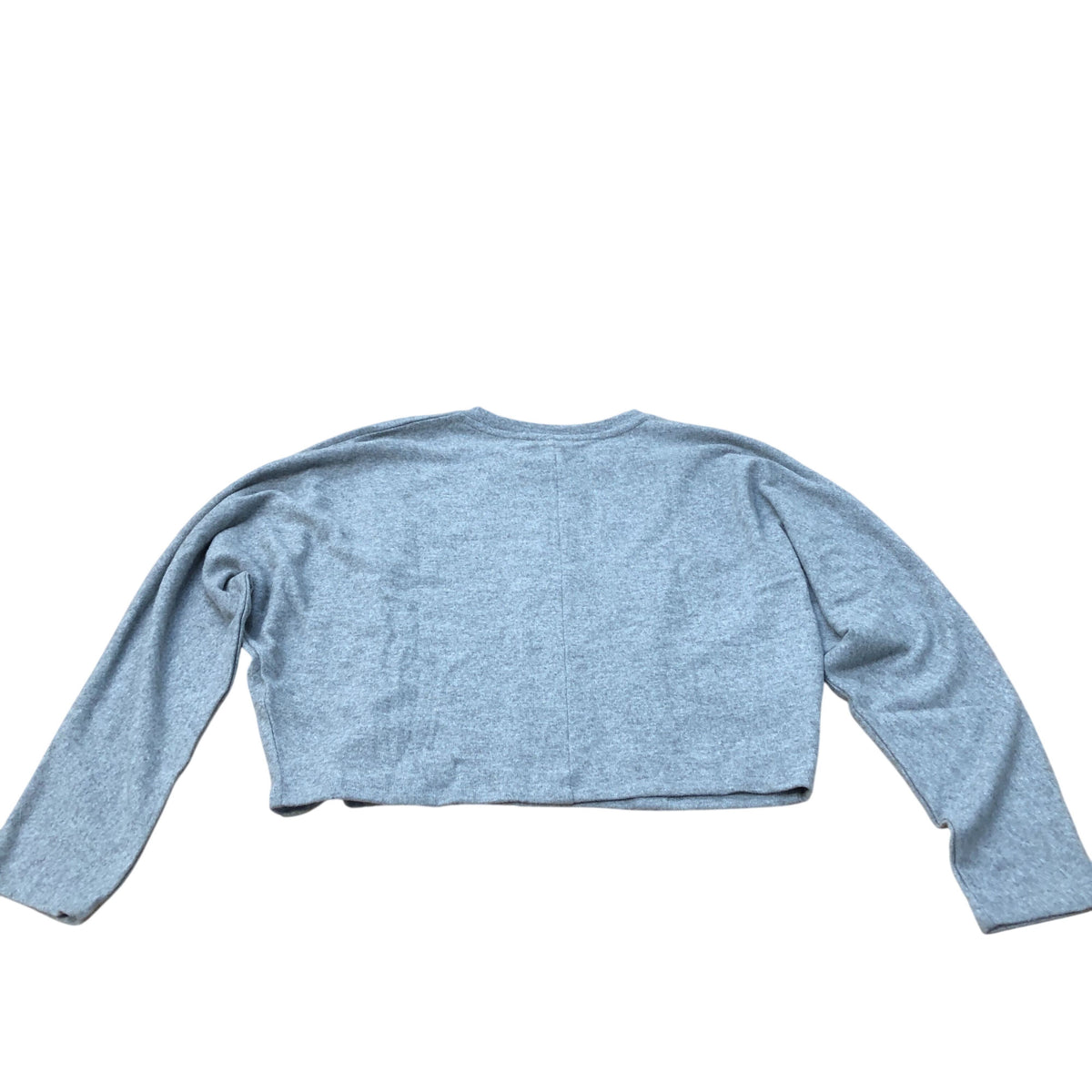 River Island Cropped Sweatshirt Women's Grey Long Sleeve Comfortable Top
