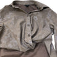 River Island Overshirt Jacket UK Size 8 Women's Brown Faux Leather Long Sleeve