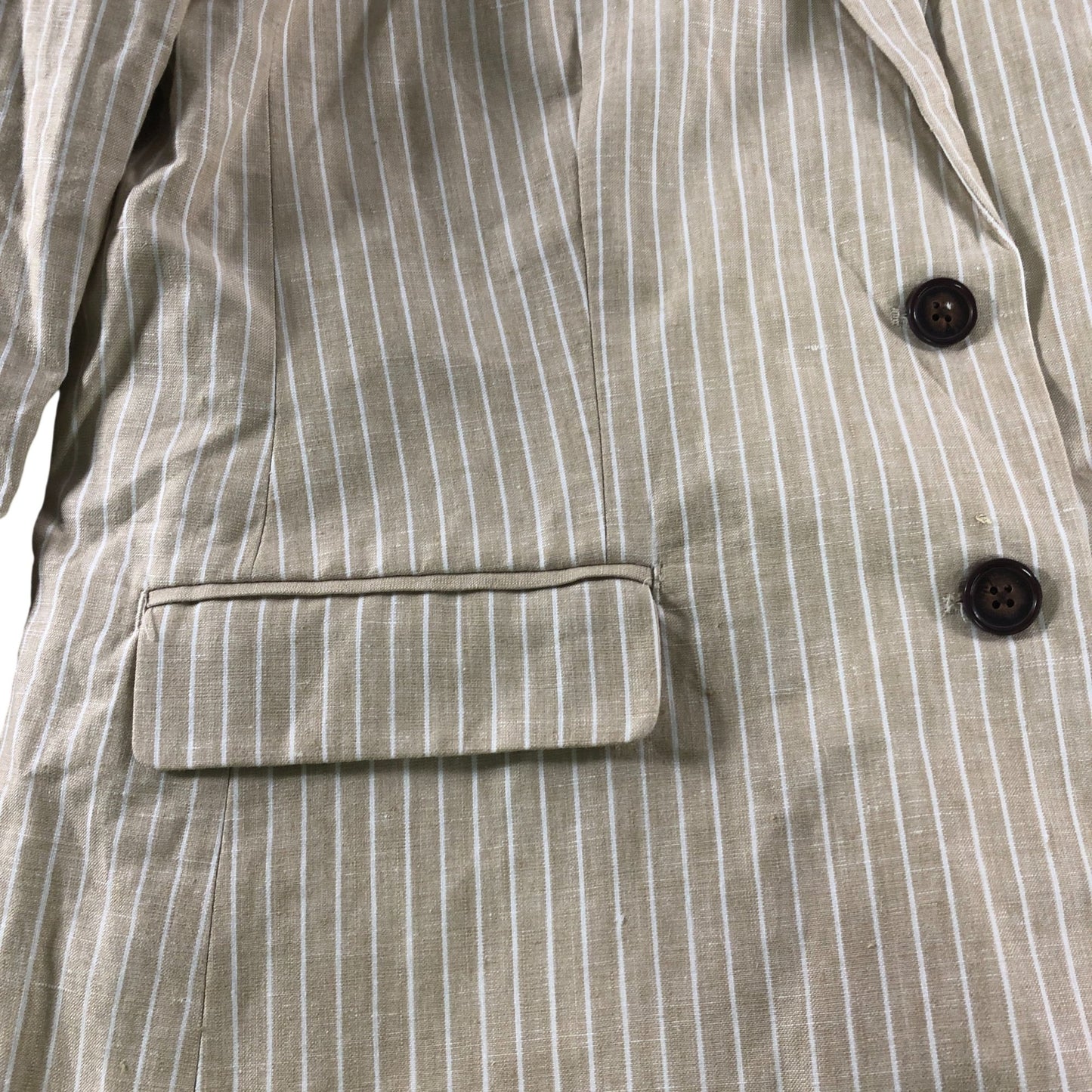 Crew Clothing Company Blazer UK16 Women's Striped Lightweight Casual Jacket
