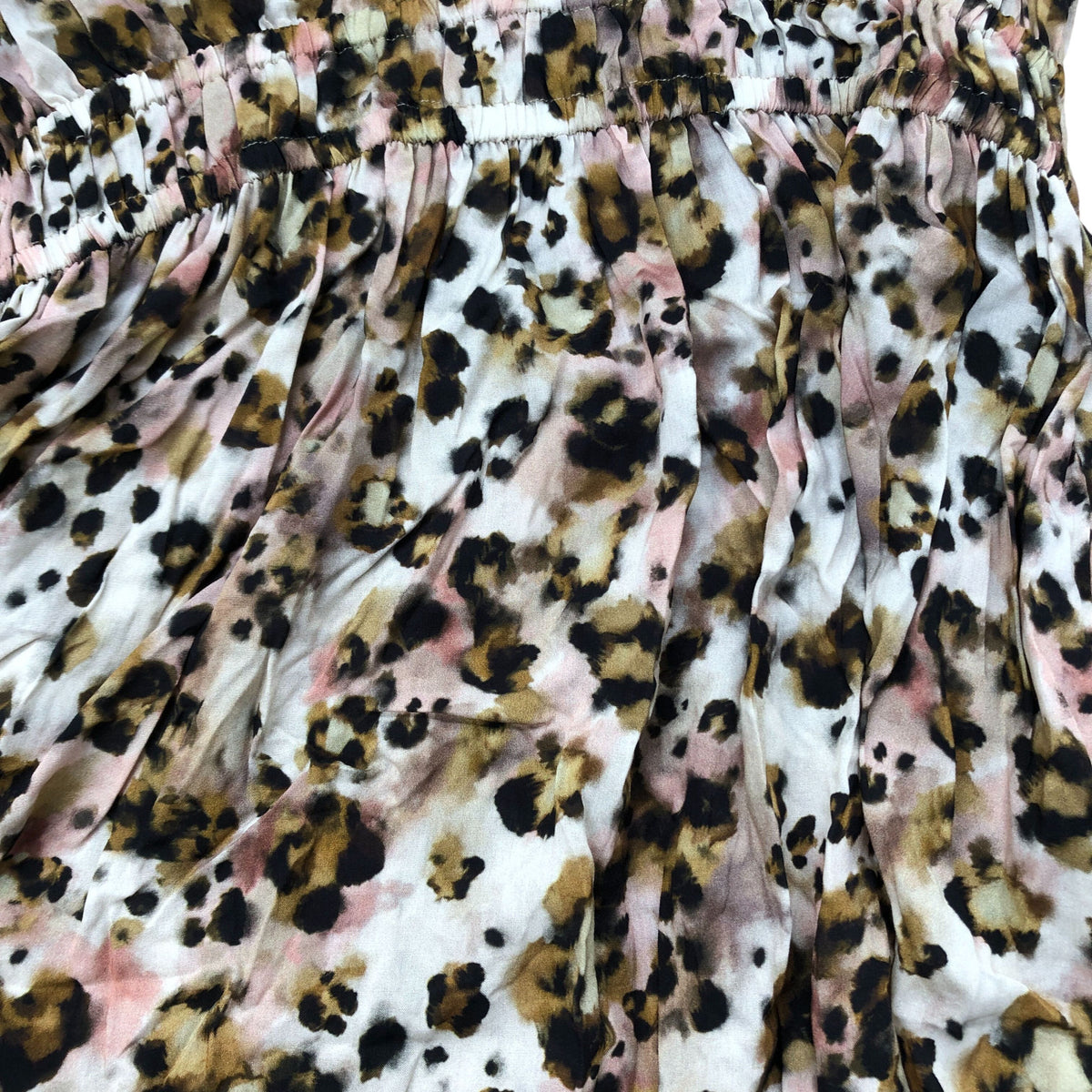 Baukjen Leopard Print Dress UK Size 12 Women's Summer Ruffle Hem