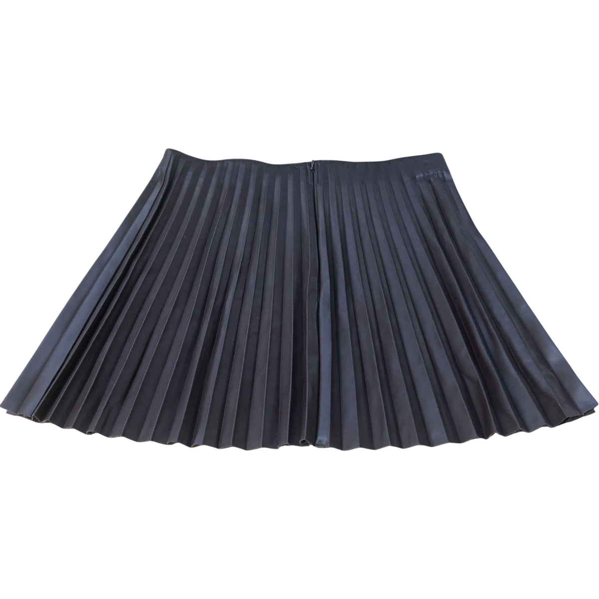 River Island Pleated Brown Skirt Women's Size 12 Short Mid Length Fashion