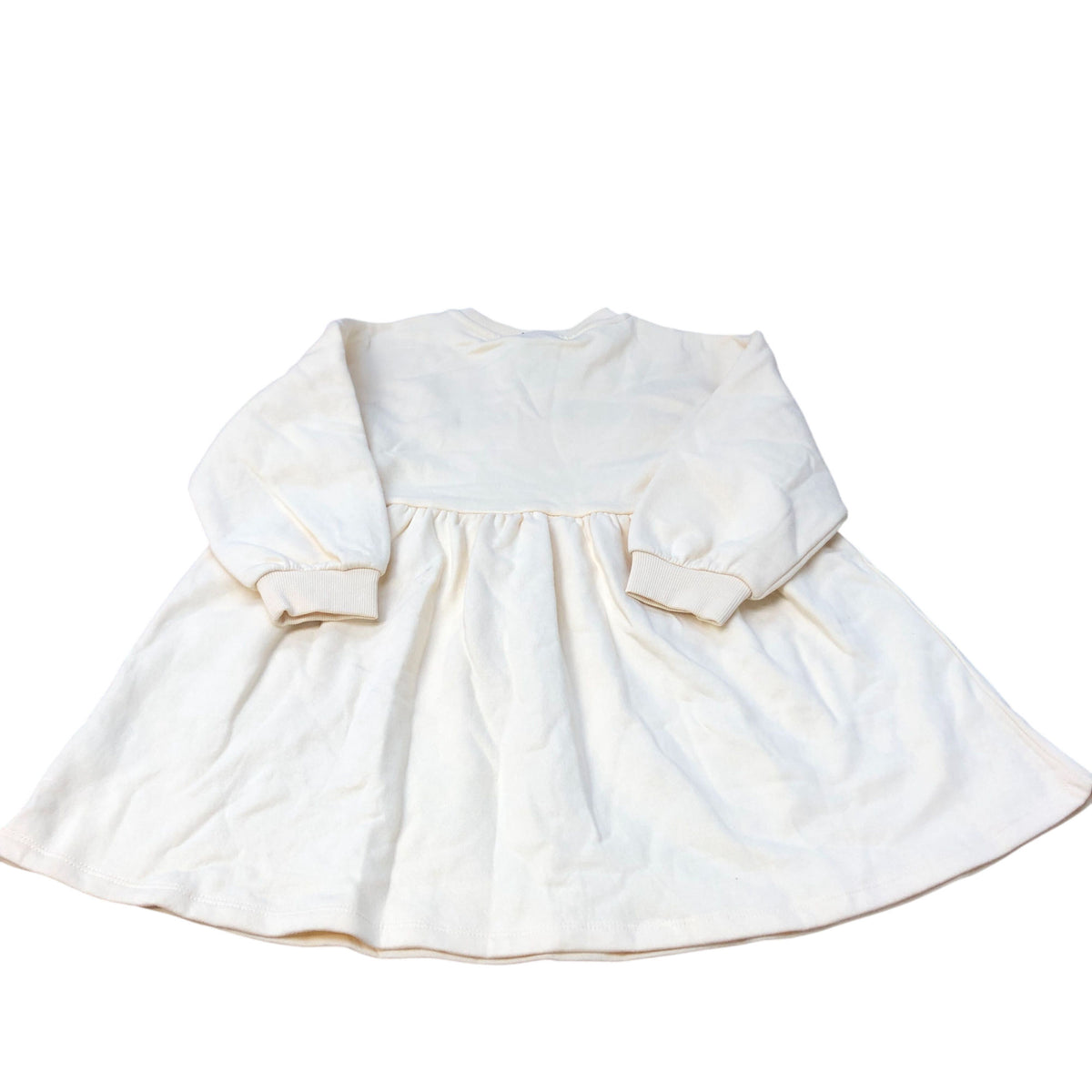 Baby Dress Size 6-7 Years Yellow Long Sleeve Cotton Flower