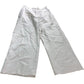 River Island Women's Linen Trousers UK12 Cream Wide Leg