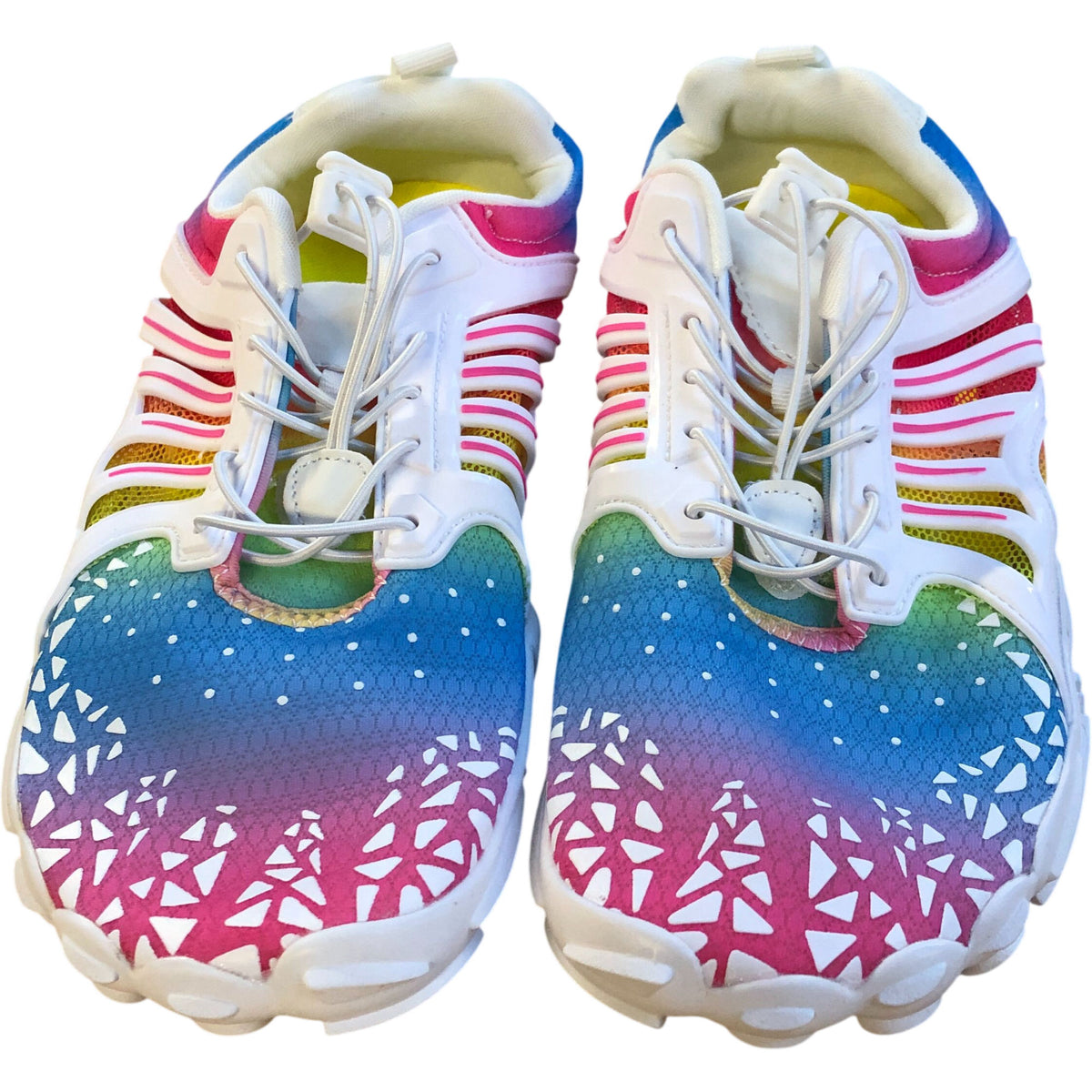 Scurtain Unisex Water Shoes Quick Dry Colourful Bare Foot Trainers Size 8