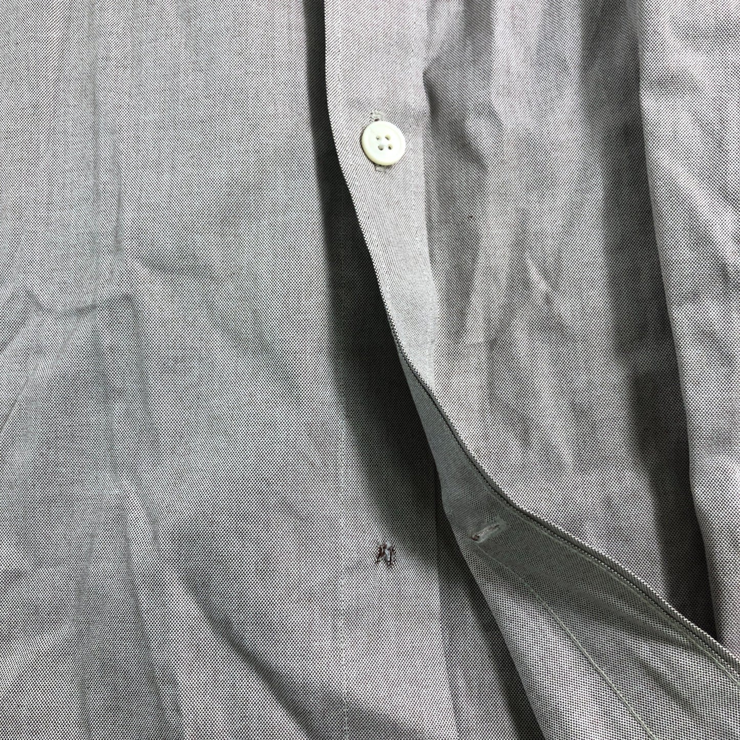 Barbour Casual Shirt Men's Long Sleeve Cotton Check Grey with Pocket 17"