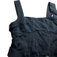 Branded Black Cross Back Belted Jumpsuit - Size 8