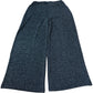 Wide Leg Trousers Size 10 Women's Black Vertical Stripe Casual Style