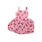 River Island Girls Cherry Print Dress UK8 Pink Summer Sleeveless 8 Years