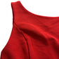 Red Flared Dress Women's Size 4R Ribbed