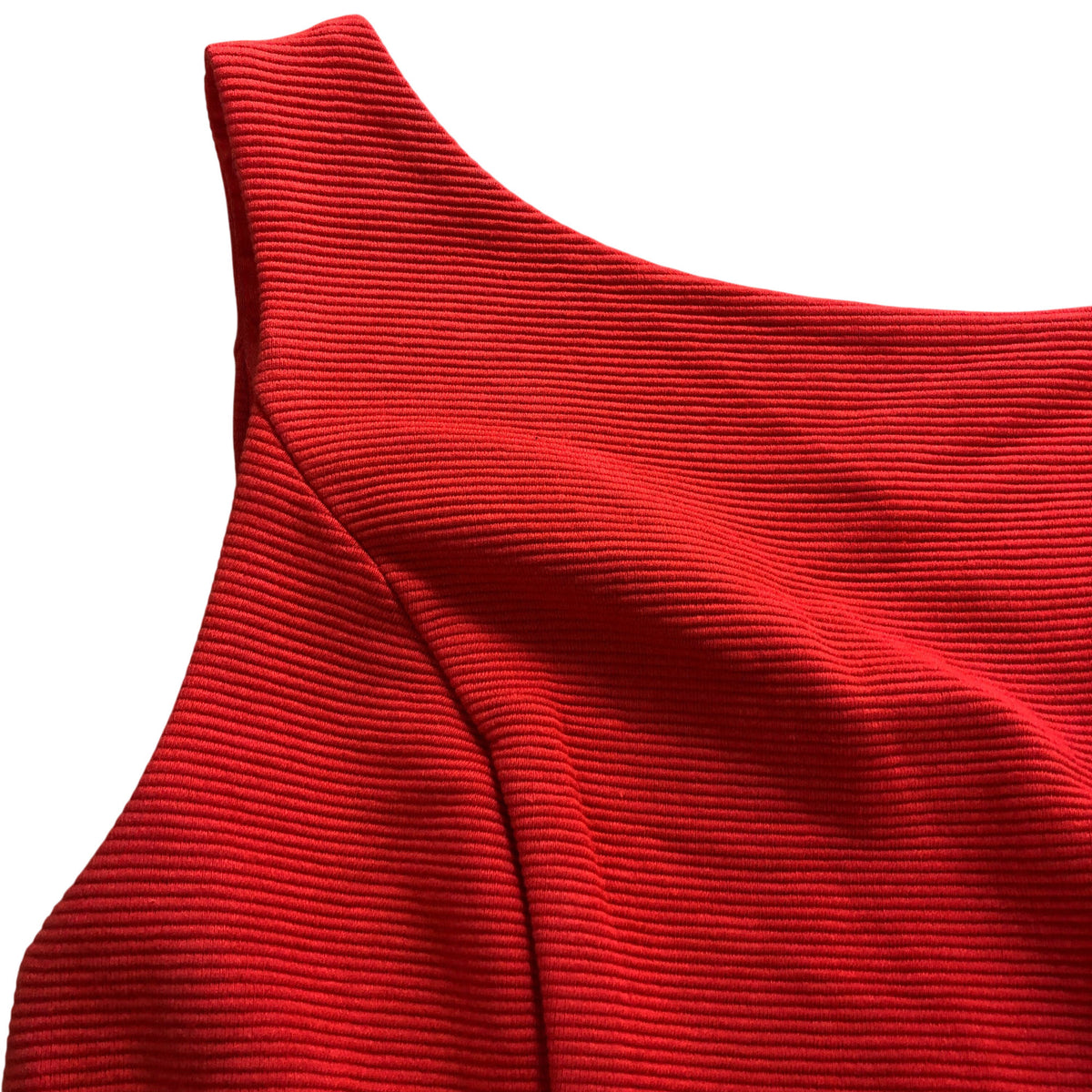 Red Flared Dress Women's Size 4R Ribbed