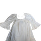 River Island Puff Sleeve Mini Dress Size UK8 Women's White Cotton Flowy Fashion