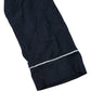 Short Navy Cotton Blend Robe with Contrast Trim Lounge Wear Size L