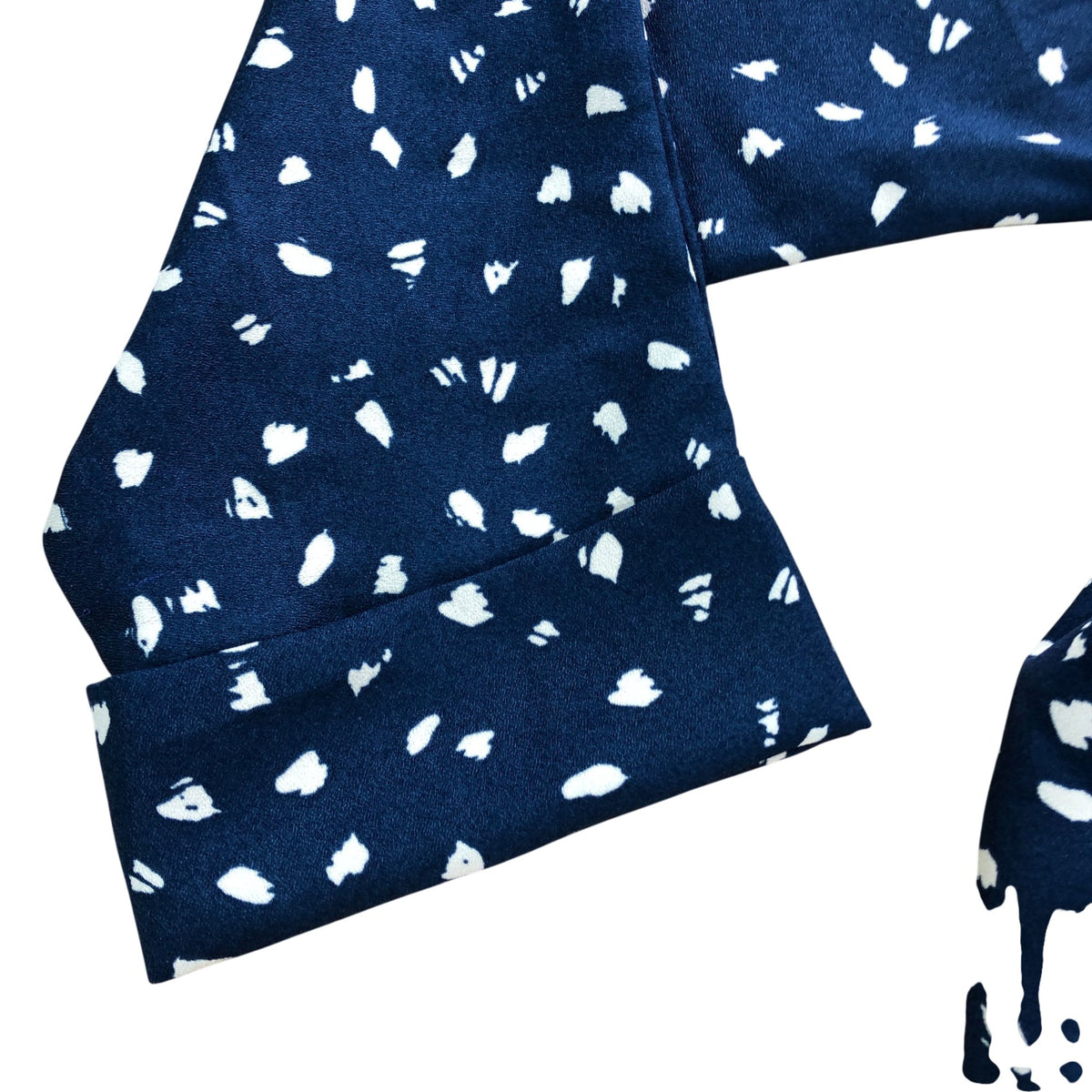 Dancing Leopard Wrap Dress Size 6 Women's Blue White Spot Pattern