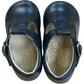 Hampton Classics Jamie First Walker Shoes Baby Navy Leather Size 3.5 Infant