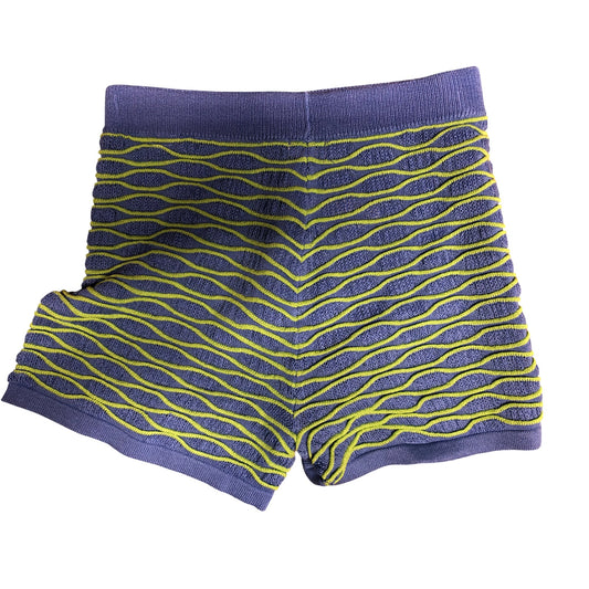 River Island 7 8 Years Kids Shorts Blue Green Wave Pattern Design Style