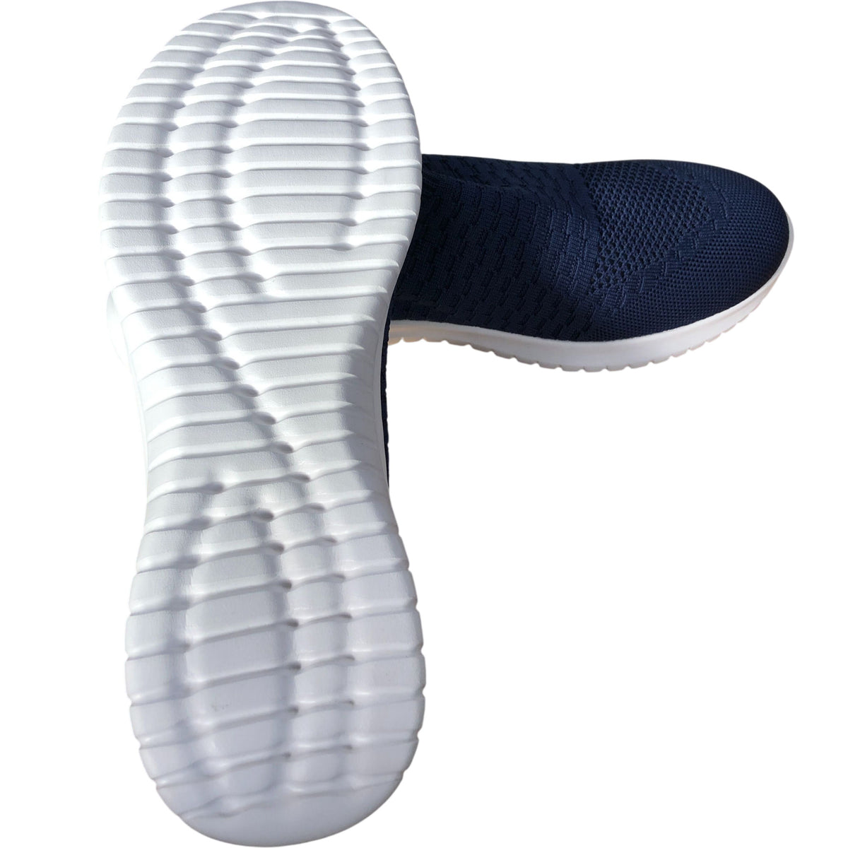 Slip On Sneakers Lightweight Breathable Navy Blue UK10.5
