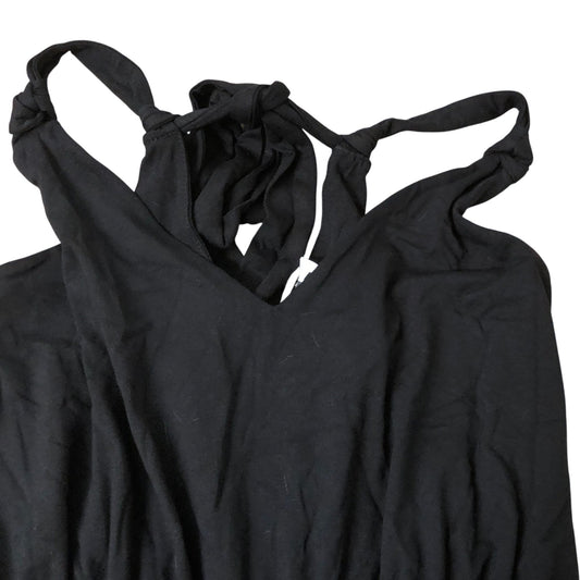 Black Wide Leg Strappy Jumpsuit Size 12