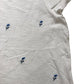 River Island Relaxed Size 10 Women's Floral Embroidered T-Shirt White