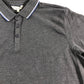 KANGAROO POO Polo Shirt Size L Mens Grey Casual Cotton Blend Short Sleeve