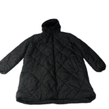 Brave Soul Hooded Puffer Jacket Unisex Black Quilted Warm Outerwear UK12