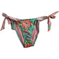 River Island Floral Bikini Bottoms UK10 Women's Tie Side Swimwear Multicolour