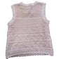 River Island Pink Crochet Knit Jumper UK7-8 Years Girls Sleeveless Top