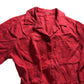 Jumpsuit Women's Red Tie Waist Short Sleeve Casual Outfit - Size 10