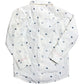 Boys White Long Sleeve Shirt 6 Years Rocket Baseball Print