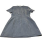 River Island Houndstooth Dress UK12 Women's Button Detail Short Sleeve Collared