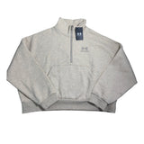 Under Armour Icon Fleece Hoodie Women’s Large LG Light Beige Sportswear