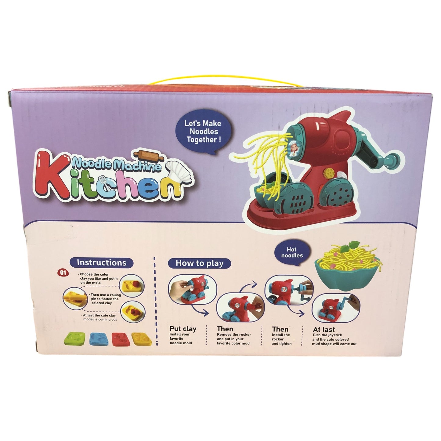 Jovicos Noodle Machine Kitchen Playset Creative Clay Toy Set 3 Plus Years