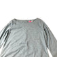 Women's Long Sleeve Top Light Blue Cotton Lace Detail UK12