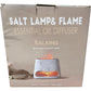 SALKING Salt Lamp & Flame Essential Oil Diffuser Aroma Dark Wooden