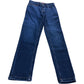 Straight Leg Jeans UK8R Women's Dark Blue Denim