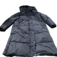 Puffer Jacket Women's Long Hooded Winter Coat Black UK 16-18