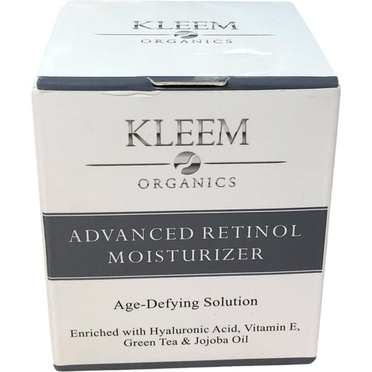 KLEEM Organics Advanced Retinol Moisturiser 50ml Age Defying Skin Care Treatment