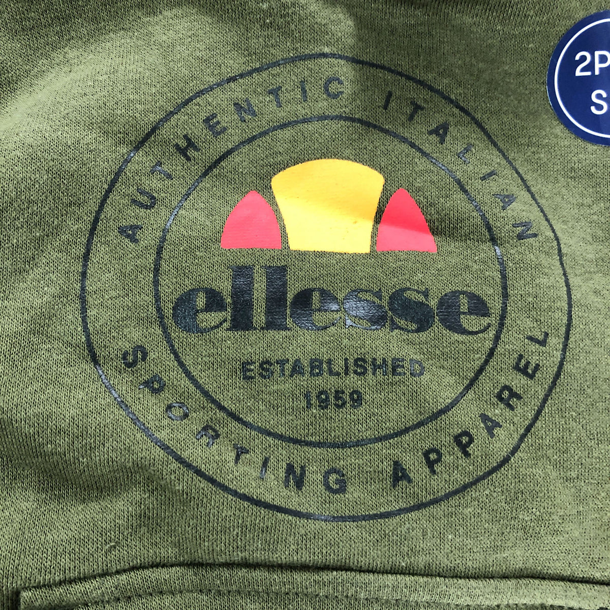 Ellesse 2 Piece Set Hooded Sweatshirt And Joggers Size 2-3Y Olive Green